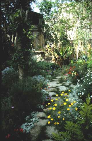 Partial view of the garden of the Centre of Cultural Heritage, created in 1993.